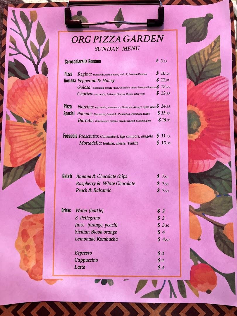 Org Pizza Garden & Bakery