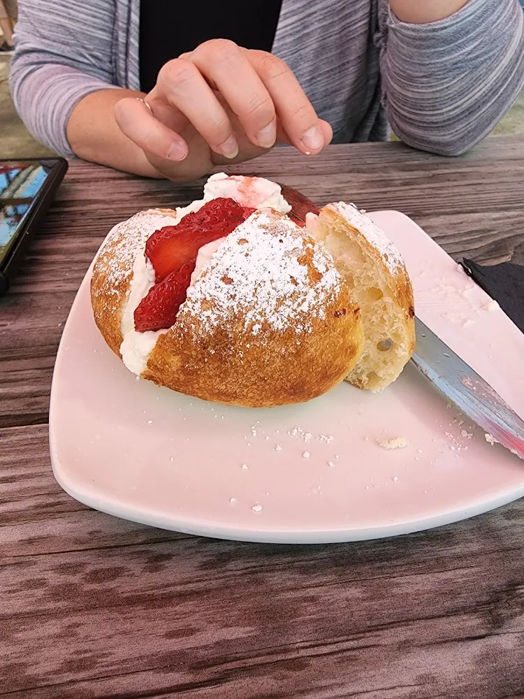 Pastry Cream and Strawberries